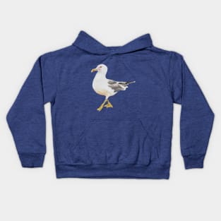 The Look seagull painting (no background) Kids Hoodie